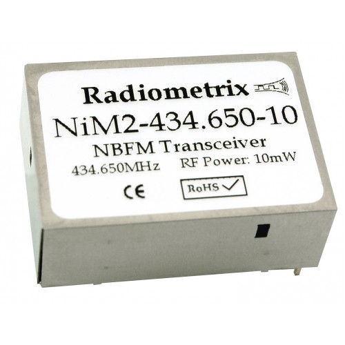 NiM2-434.650-10 : UHF Narrow Band FM Transceiver, 434.650MHz, 10kbps, 10mW